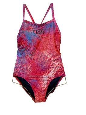 Nike Hydrastrong Team USA Olympic Women's One-Piece Swimsuit NESSE034 Size 34